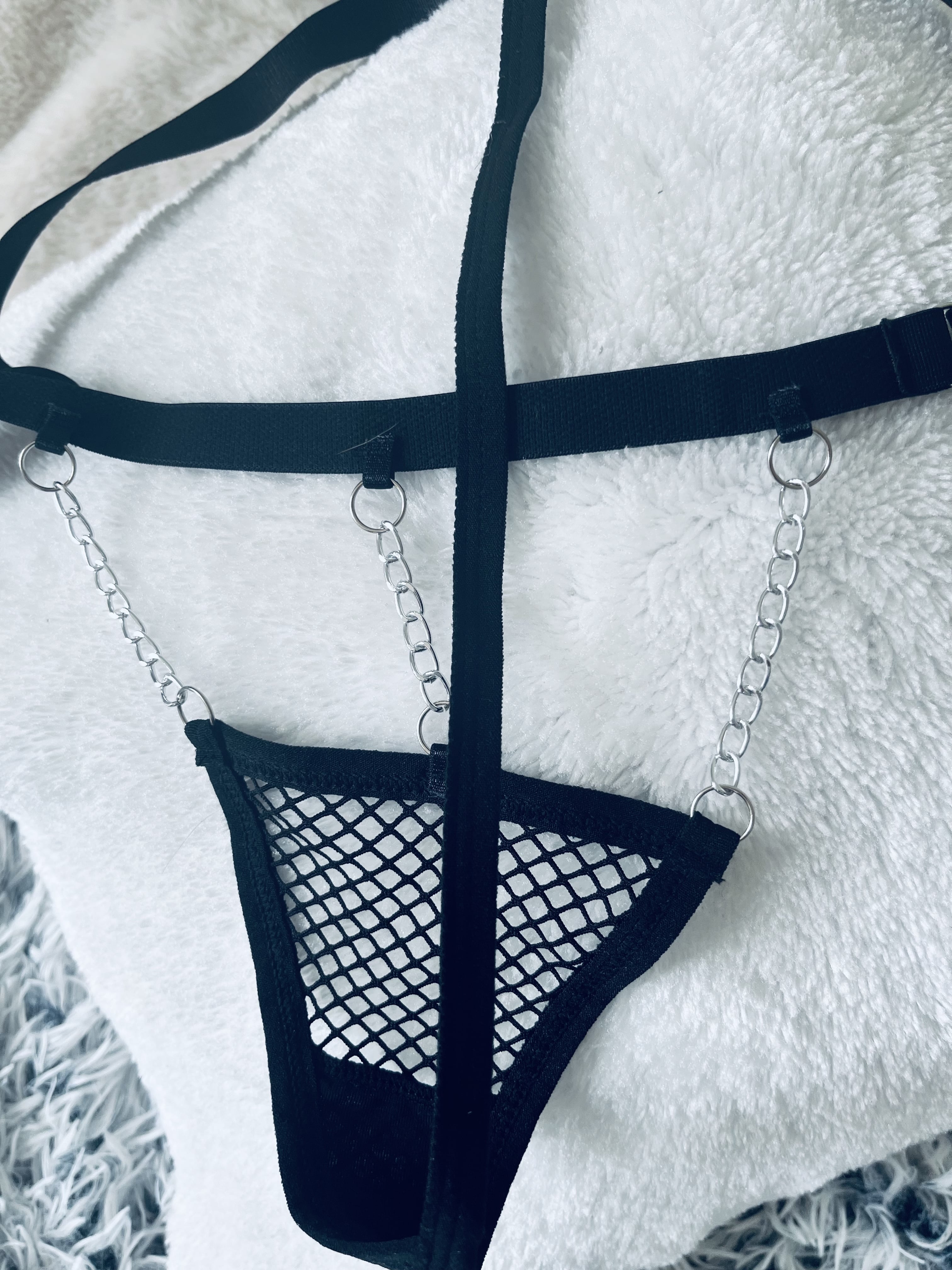 Dessous Set Mit Kette Und Detail Und Getragen Höschen Buxerie 